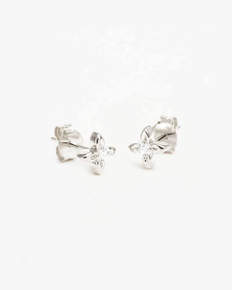 By Charlotte - Live In Light Stud Earrings - Silver