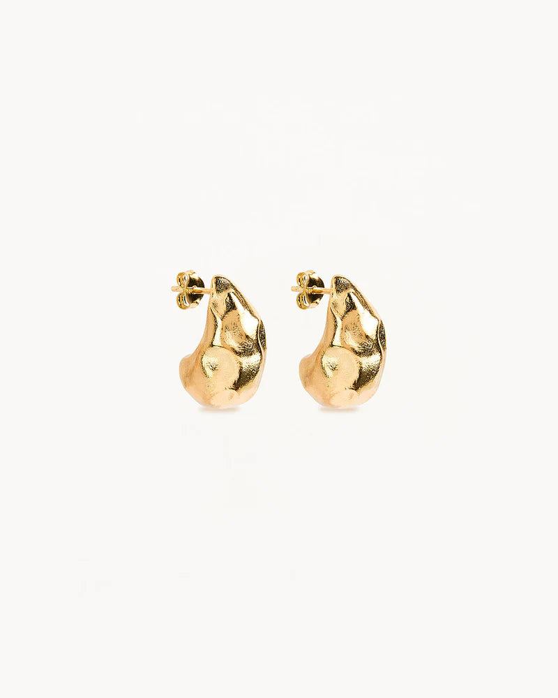 By Charlotte - Wild Heart Large Earrings - Gold