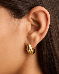By Charlotte - Wild Heart Large Earrings - Gold