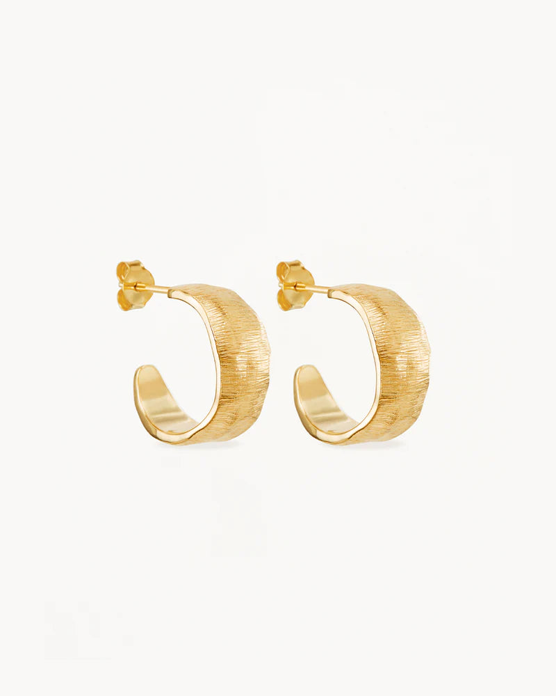By Charlotte - Woven Light Hoops - Gold