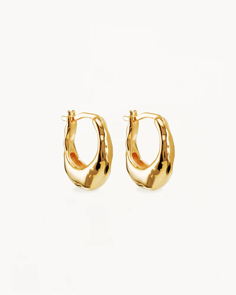 By Charlotte - Radiant Energy Small Hoops - Gold