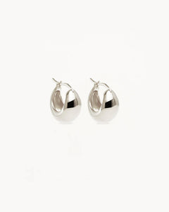 By Charlotte - Sunkissed Small Hoops - Silver