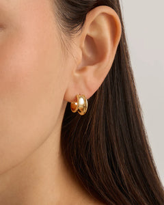 By Charlotte - Muse Small Hoops- Gold