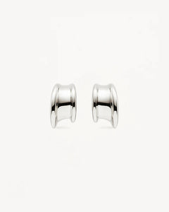 By Charlotte - Muse Small Hoops - Silver