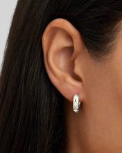 Load image into Gallery viewer, By Charlotte - Bloom With You Lotus Hoops - Silver
