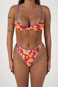 Inner Relm - GoodLuck Bikini Set - Aloha Red