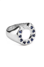 Load image into Gallery viewer, Lox &amp; Chain - Good Luck Ring - Sapphire
