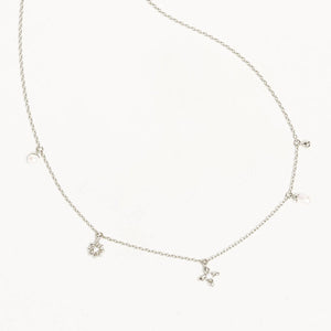 By Charlotte - Live In Peace Choker - Silver