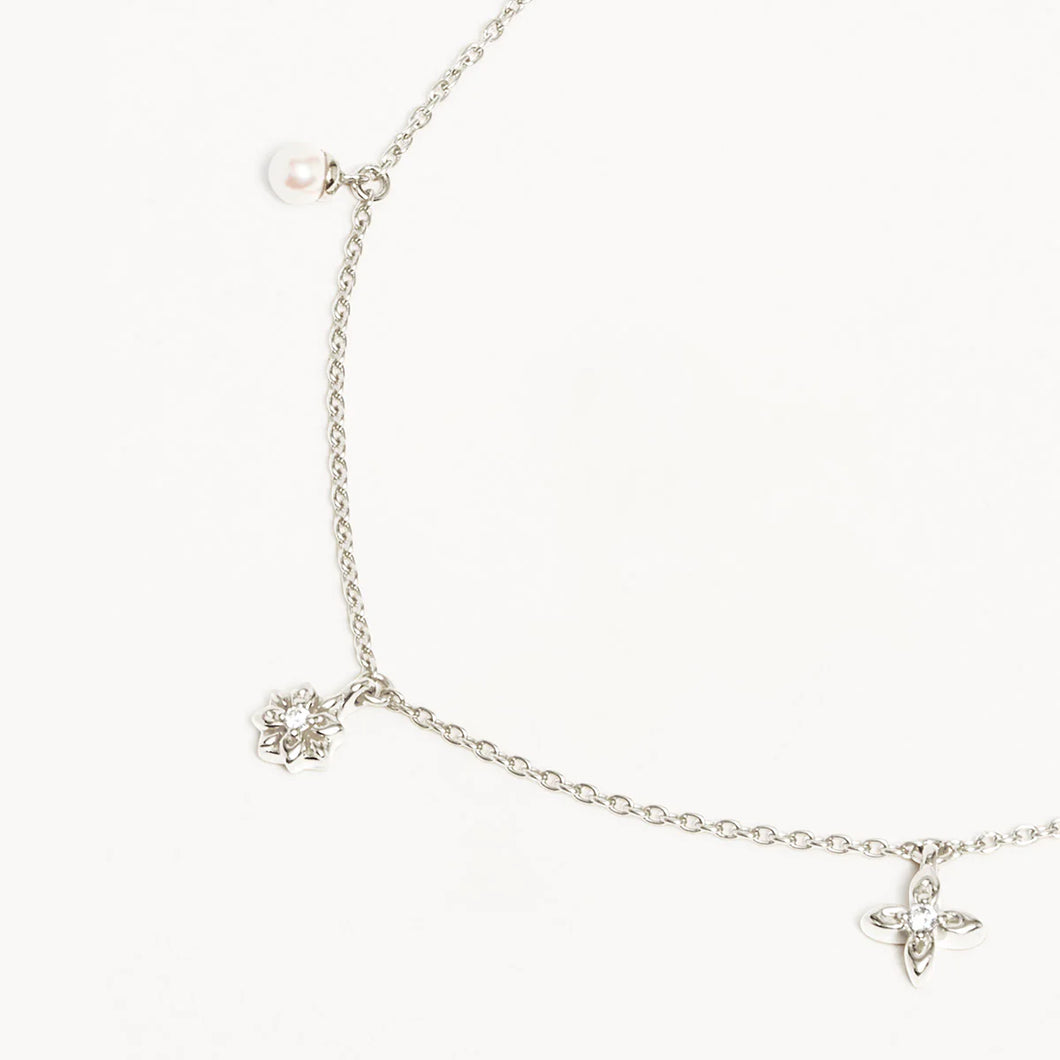 By Charlotte - Live In Peace Choker - Silver
