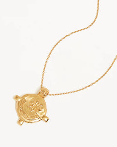 By Charlotte - Shield Necklace - Gold