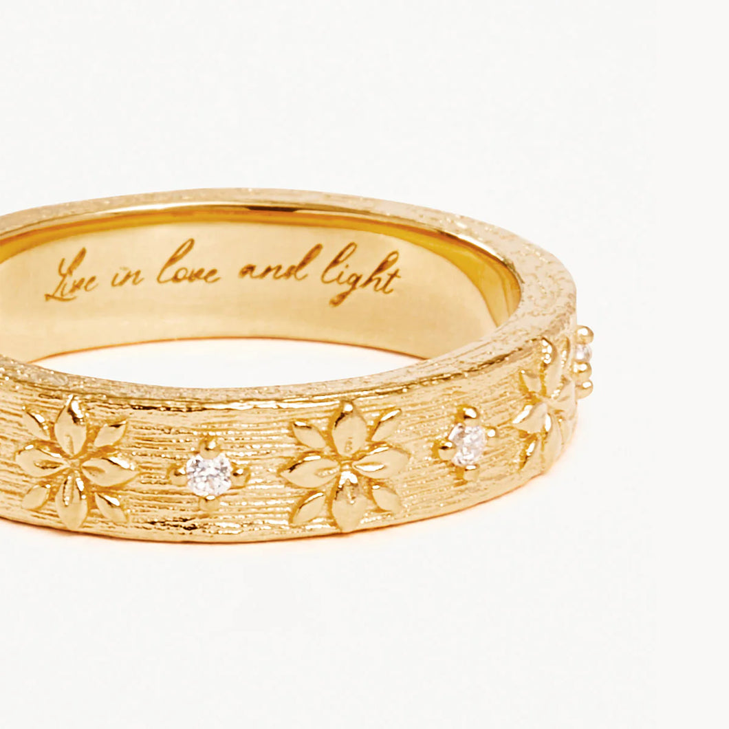 By Charlotte - Live In Grace Ring - Gold