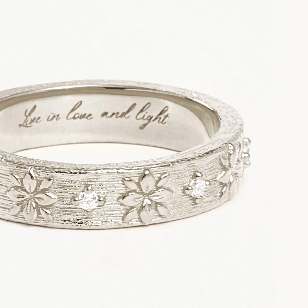 By Charlotte - Live In Grace Ring - Silver