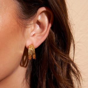 Arms Of Eve - Elodi Hoop Earrings - Gold