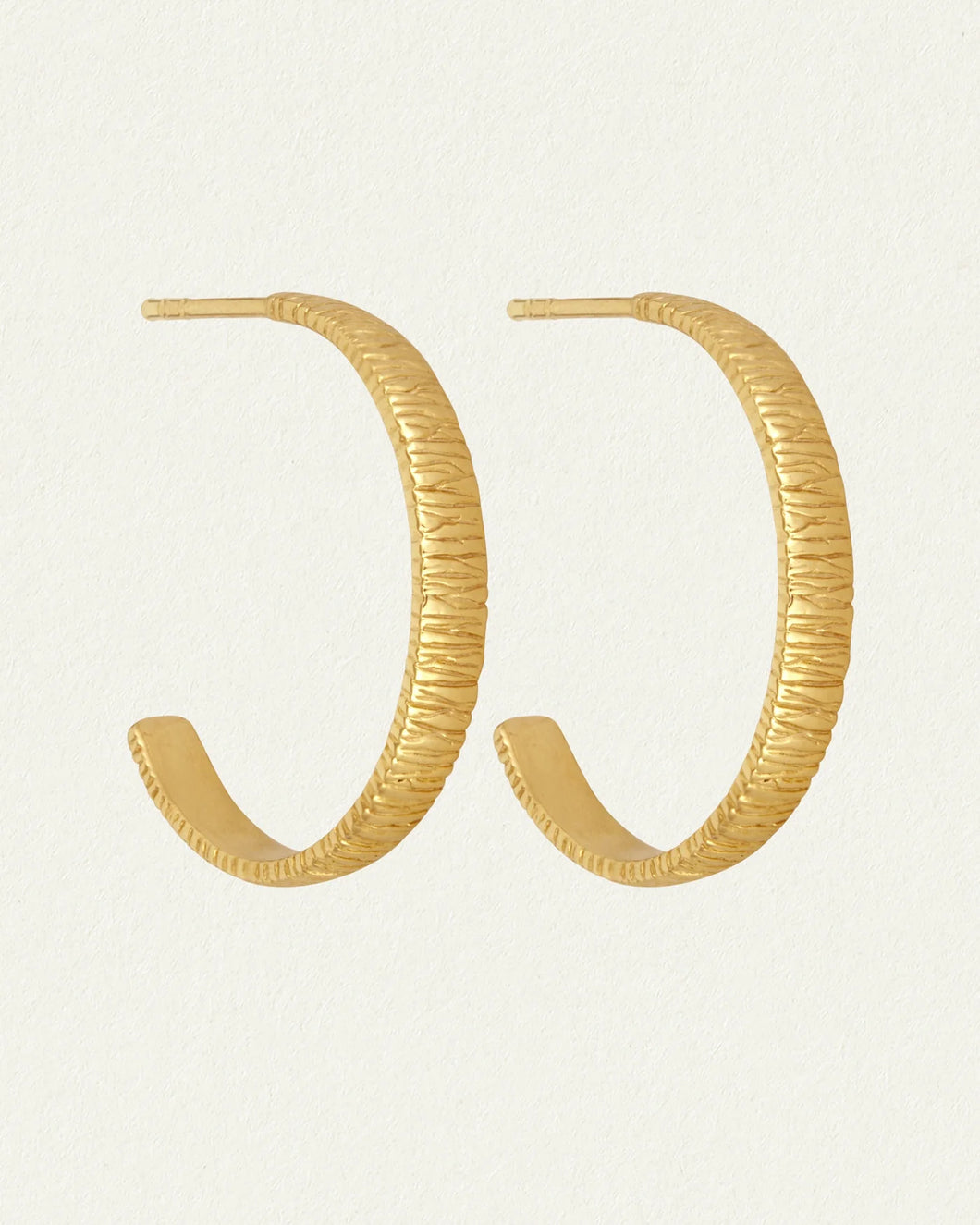 Temple Of The Sun - Agave Hoop Earrings - Gold