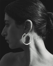 Load image into Gallery viewer, Temple Of The Sun - Circe Hoop Earrings - Silver
