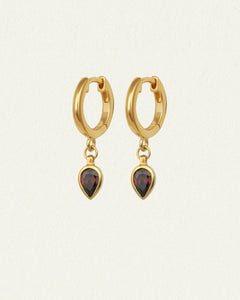 Temple Of The Sun - Flame Earrings - Gold