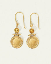 Load image into Gallery viewer, Temple Of The Sun - Solar Earrings - Gold
