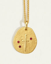 Load image into Gallery viewer, Temple of the Sun - Valor Necklace Ruby - Gold
