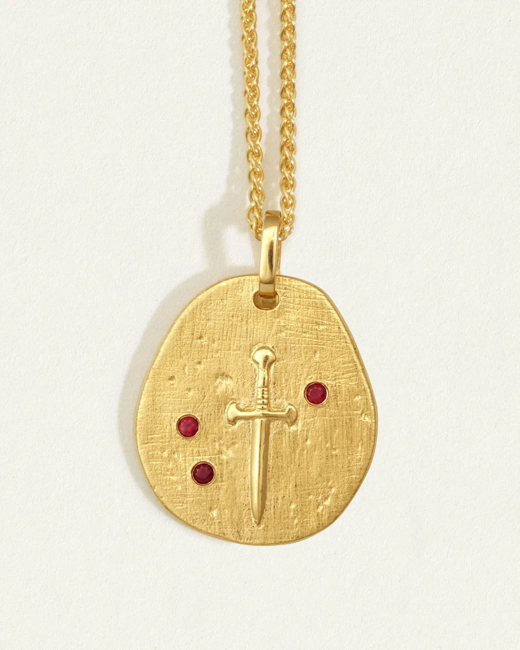 Temple of the Sun - Valor Necklace Ruby - Gold