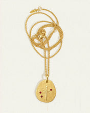 Load image into Gallery viewer, Temple of the Sun - Valor Necklace Ruby - Gold
