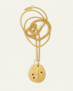 Temple of the Sun - Valor Necklace Ruby - Gold