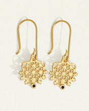 Load image into Gallery viewer, Temple Of The Sun - Arrina Earrings - Sapphire / Gold
