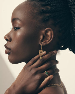 Temple Of The Sun - Calise Earrings - Gold