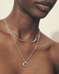 Temple Of The Sun - Pele Necklace - Silver