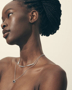 Temple Of The Sun - Pele Necklace - Silver