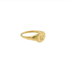 Cleopatra's Bling - Gorgoneion Pinky Ring - Gold