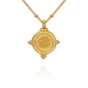 Temple Of The Sun - Petra Coin Necklace - Gold