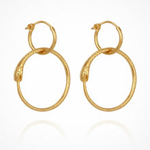 Load image into Gallery viewer, Temple Of The Sun - Serpent Earrings - Gold
