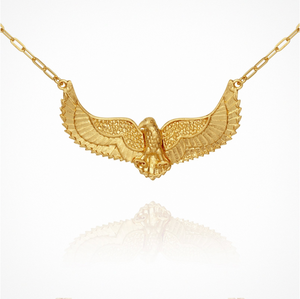 Temple Of The Sun - Eagle - Necklace Gold