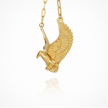 Load image into Gallery viewer, Temple Of The Sun - Eagle - Necklace Gold
