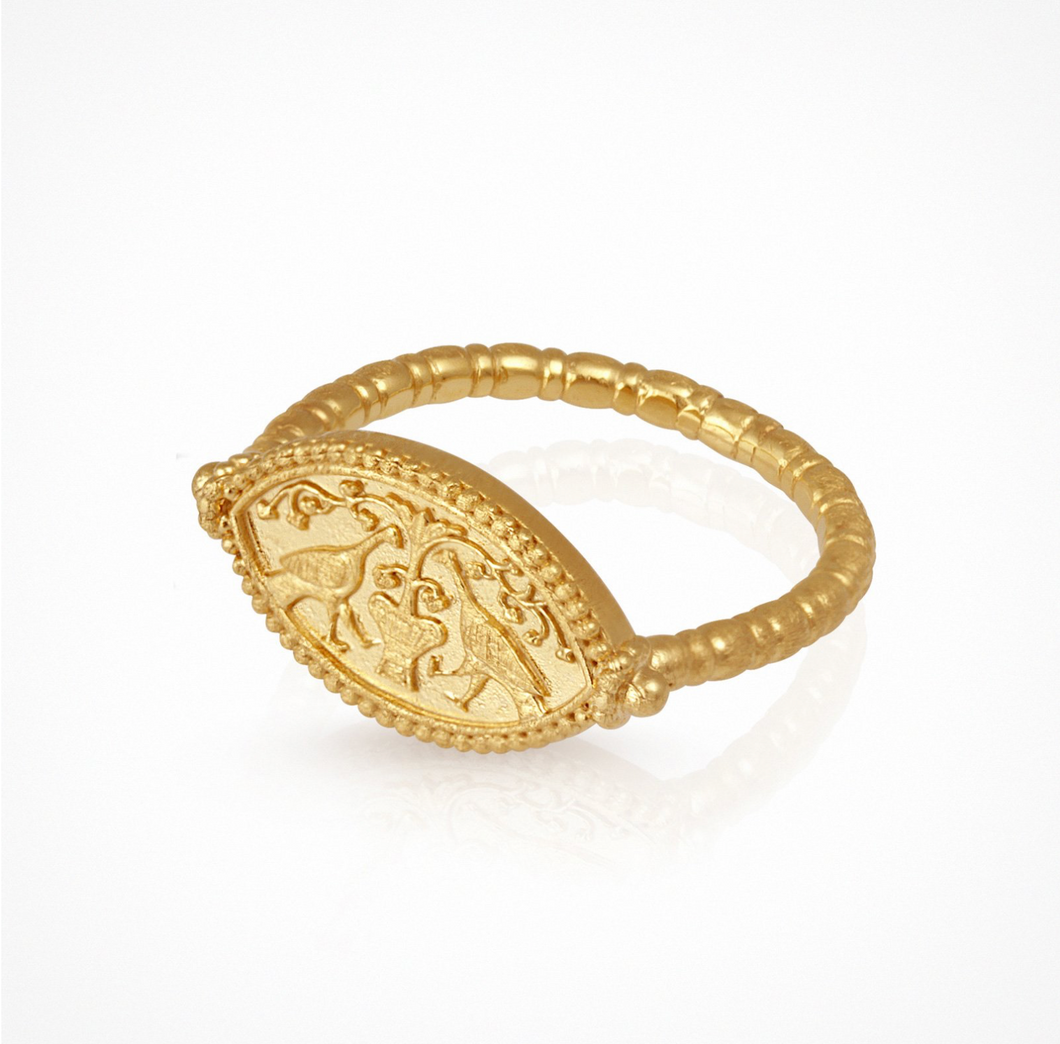 Temple Of The Sun - Gaia Ring - Gold