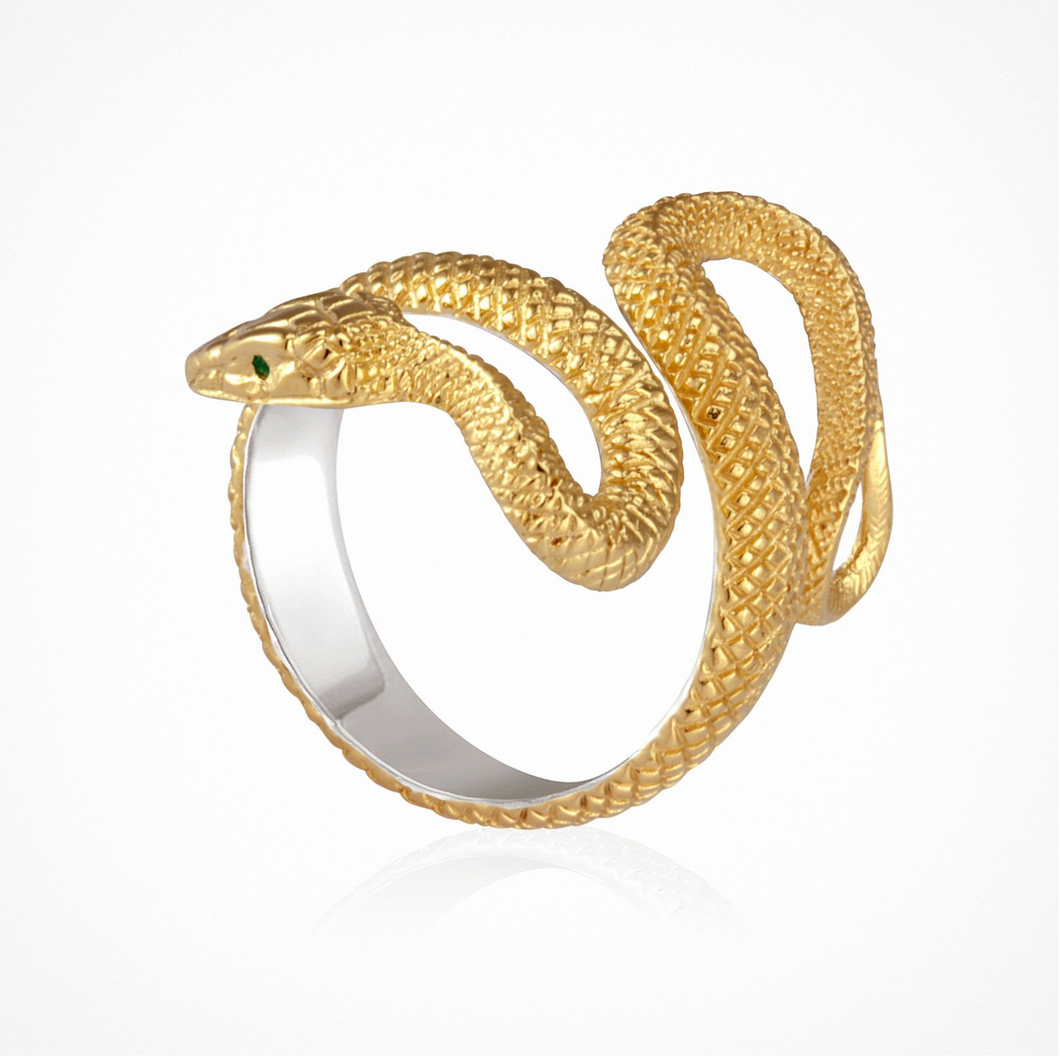 Temple Of The Sun - Serpent Ring - Gold