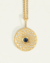 Load image into Gallery viewer, Temple Of The Sun - Serene Necklace - Sapphire / Gold
