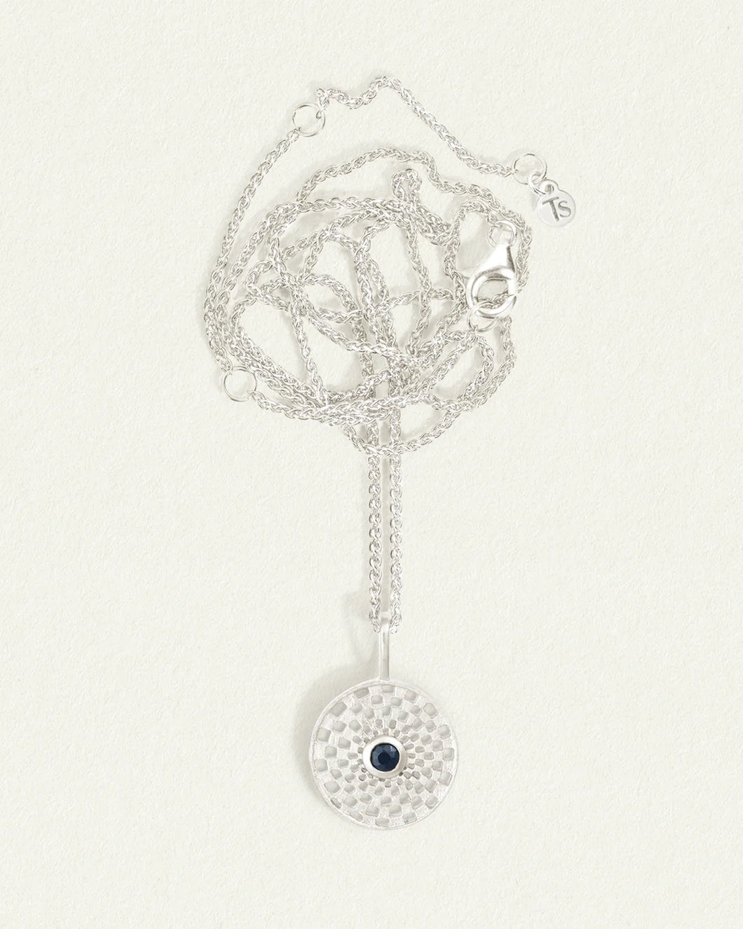 Temple Of The Sun - Serene Necklace - Sapphire / Silver
