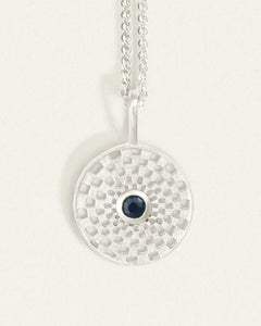 Temple Of The Sun - Serene Necklace - Sapphire / Silver