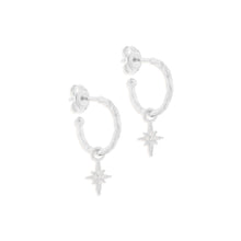 Load image into Gallery viewer, By Charlotte - Starlight Hoop Earrings  - Silver
