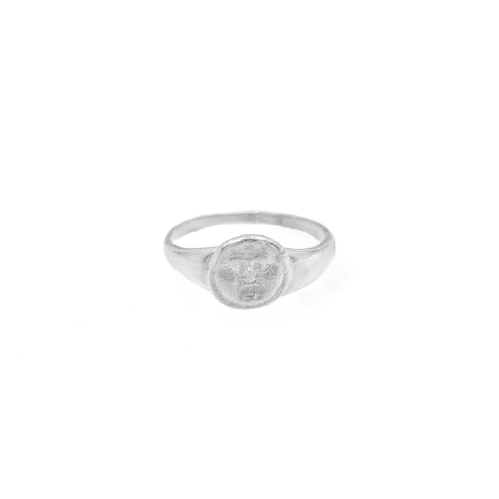 Cleopatra's Bling - Gorgoneion Pinky Ring - Silver