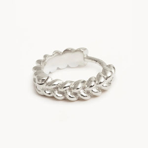 By Charlotte - Intertwined Small Hoops - Silver