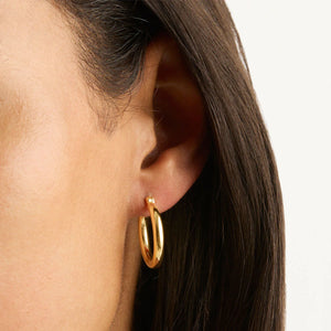 By Charlotte - Sunrise Large Hoops - Gold