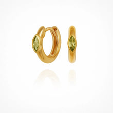 Load image into Gallery viewer, Temple Of The Sun - Chrysalis Earrings - Peridot / Gold
