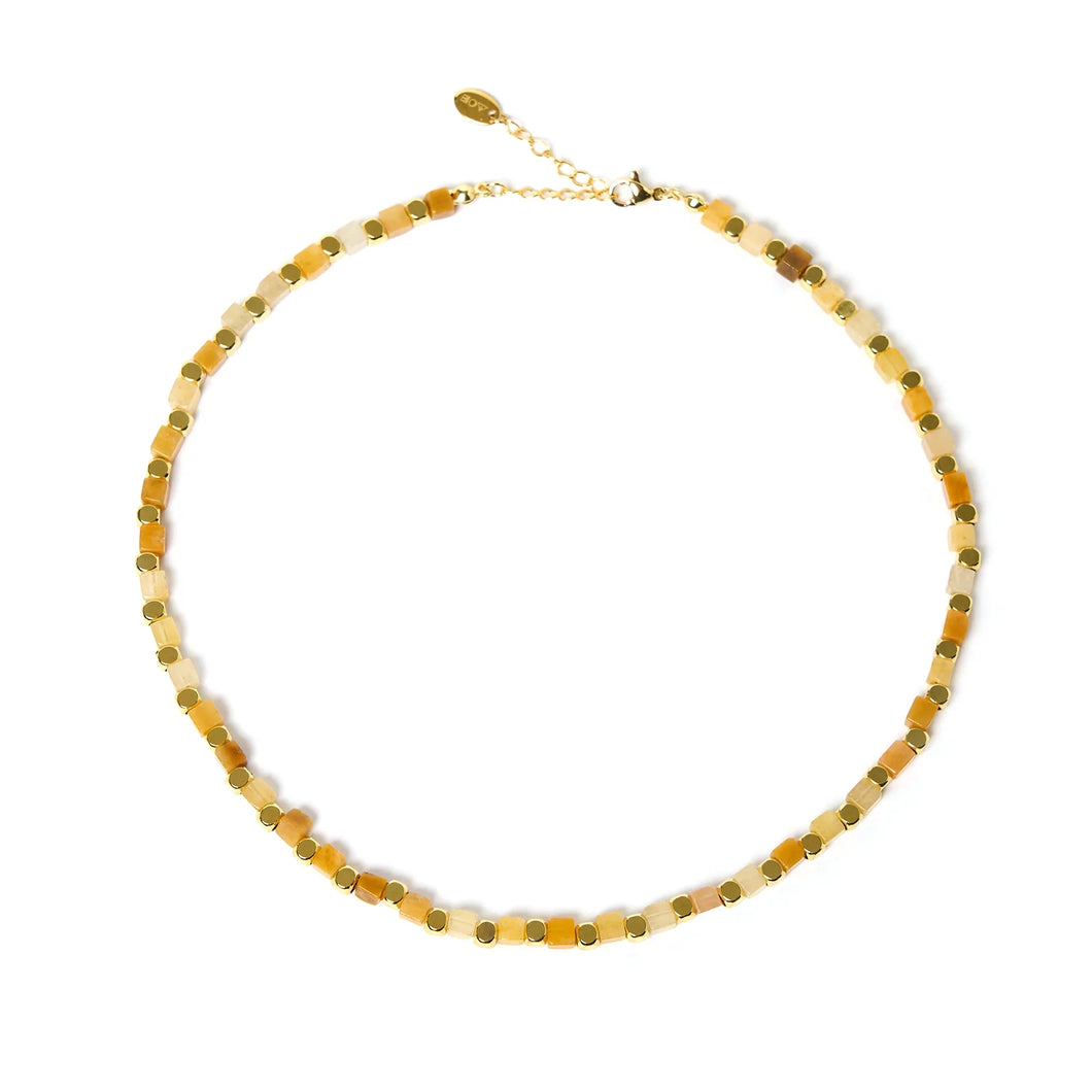 Arms of Eve - Lyla Gemstone Necklace - Yellow Jade