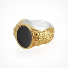 Load image into Gallery viewer, Temple Of The Sun- Palas Onyx Ring - Gold
