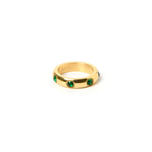 Load image into Gallery viewer, Arms Of Eve - Behati Ring - Gold / Emerald
