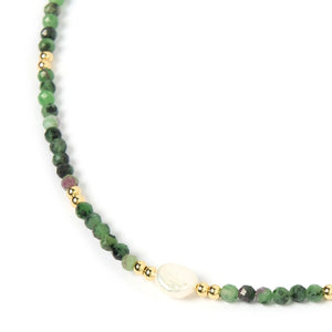 Arms of Eve - Mila Gemstone Necklace - Clinozoisite