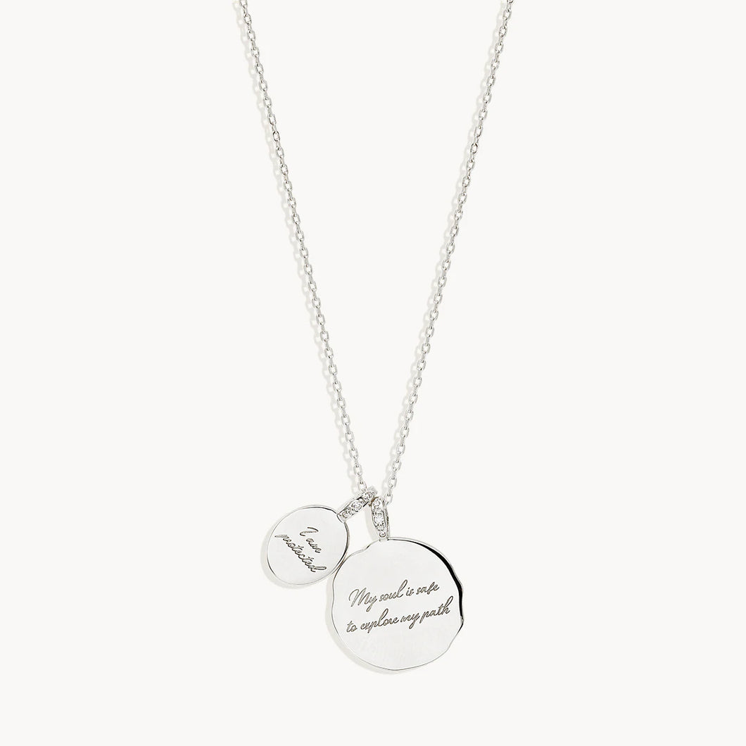 By Charlotte - I Am Protected Necklace - Silver