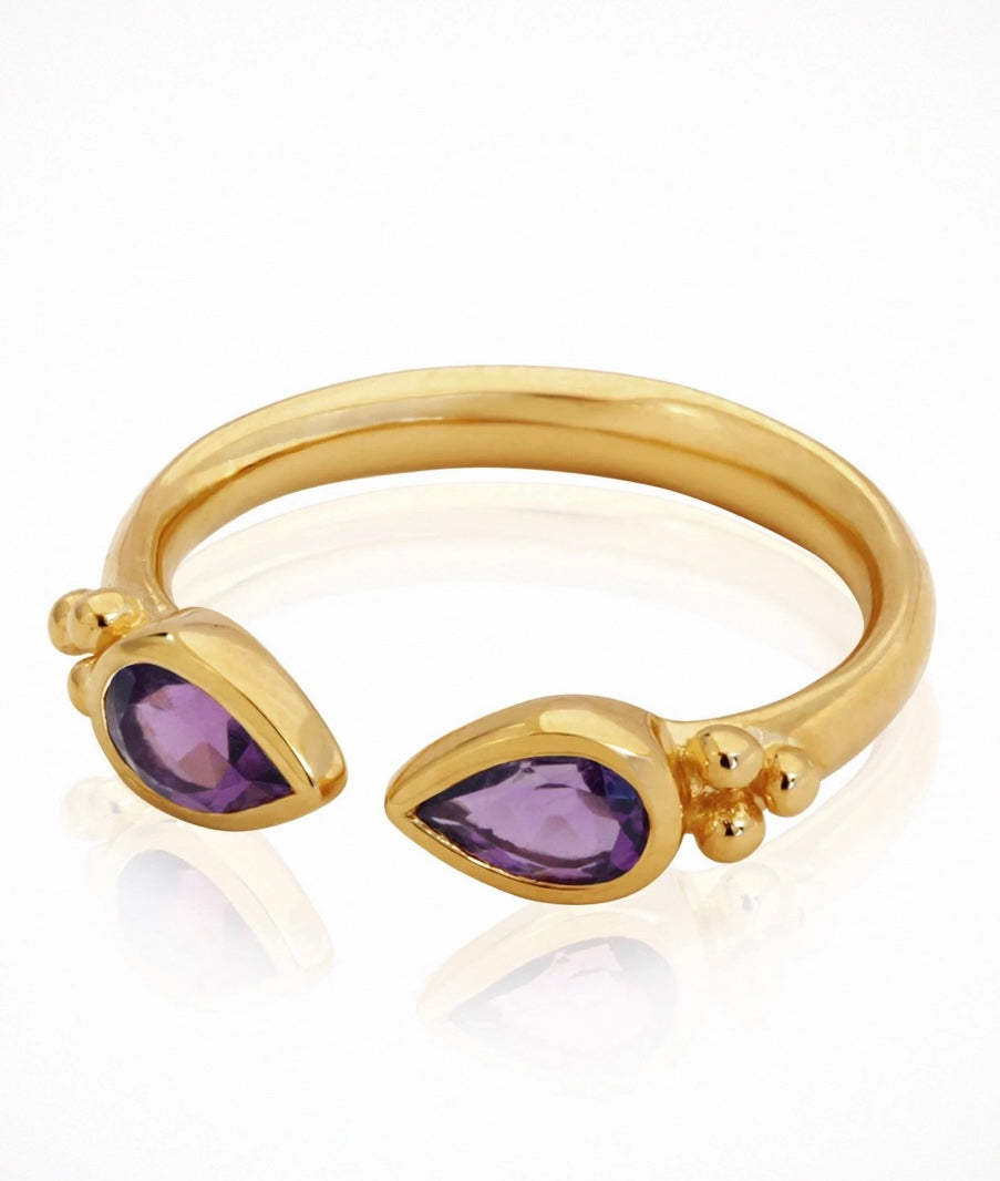 Sarra - Ring Amethyst - Gold